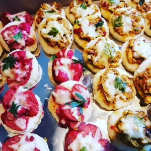Mini Pizzas Baked