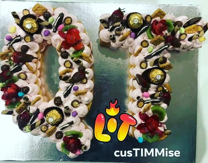 Number / Letter Trend Cake - Image 7