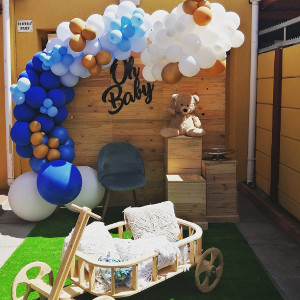 Baby Shower Backdrop Set Up