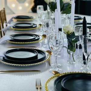 EID Tablescape Hire - Black Elagance