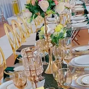 EID Tablescape Hire - Green Lush