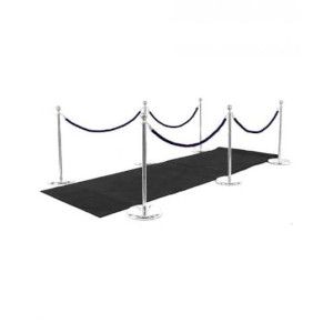 Black Runner with Stanchions