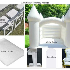 All White 1st Birthday
