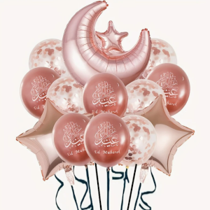 13pc Pink EiD Balloon set