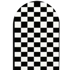 Black & White Checkered Fabric Backdrop
